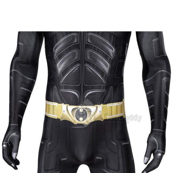 The Dark Knight Rises Suit Batman Bruce Wayne Costumes Jumpsuit Cosplay Outfit Adults