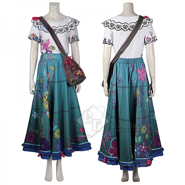 Fairy Tale Princess Encanto Mirabel Madrigal Cosplay Costume Girls Women Magical Dress