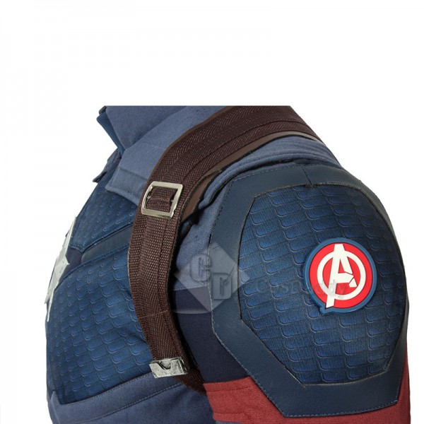 Avengers 4 Civil War Captain America Steve Rogers Cosplay Costume Superhero Battle Suit