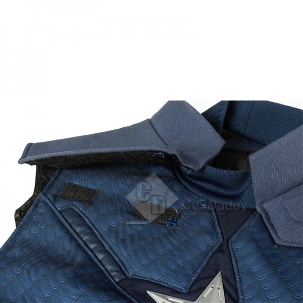 Avengers 4 Civil War Captain America Steve Rogers Cosplay Costume Superhero Battle Suit