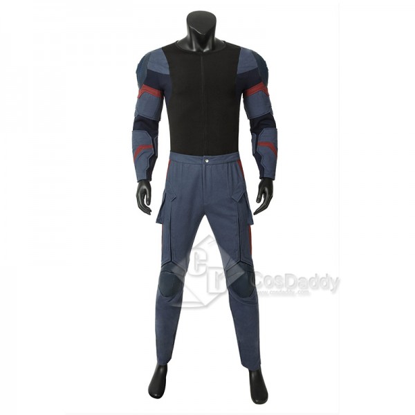 Avengers 4 Civil War Captain America Steve Rogers Cosplay Costume Superhero Battle Suit