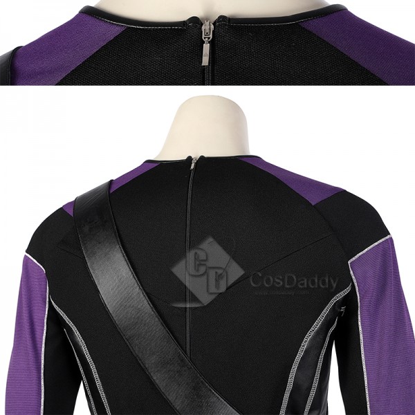 Hawkeye Season 1 Clint Barton Cosplay Costume Purple Battle Suit With Shoes