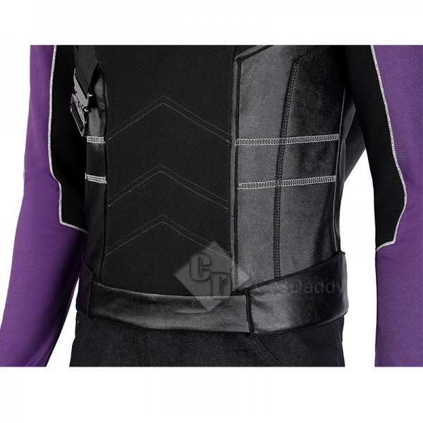 Hawkeye Season 1 Clint Barton Cosplay Costume Purple Battle Suit With Shoes