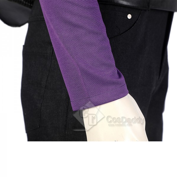 Hawkeye Season 1 Clint Barton Cosplay Costume Purple Battle Suit With Shoes