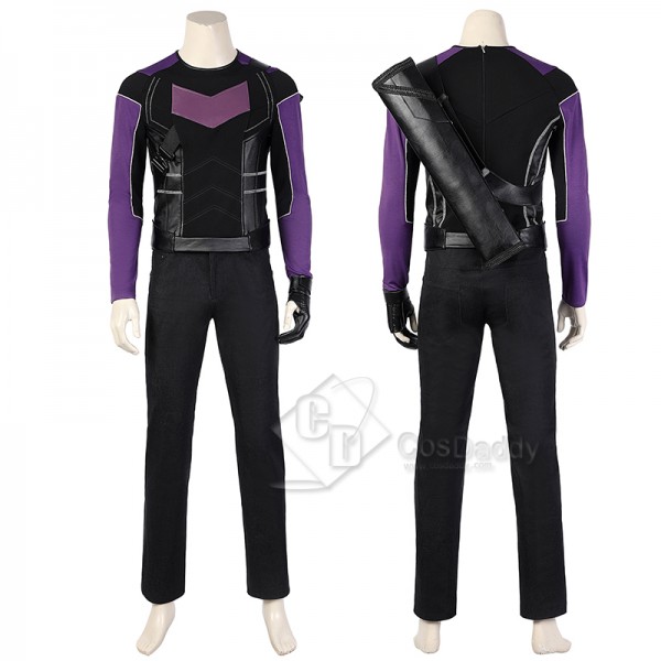 Hawkeye Season 1 Clint Barton Cosplay Costume Purple Battle Suit With Shoes