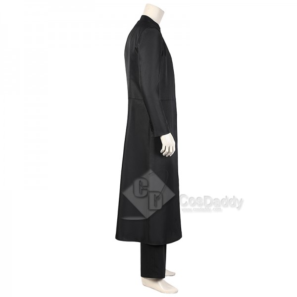 The Matrix 4 Resurrections Neo Cospaly Costume Keanu Reeves Black Coat Full Set