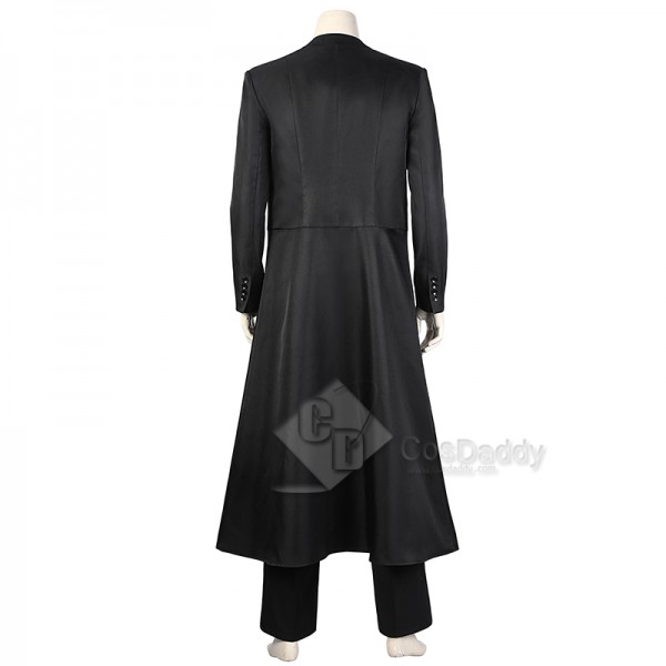 The Matrix 4 Resurrections Neo Cospaly Costume Keanu Reeves Black Coat Full Set