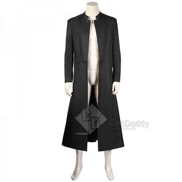 The Matrix 4 Resurrections Neo Cospaly Costume Keanu Reeves Black Coat Full Set