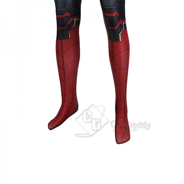 Spider-Man 3 No Way Home Peter Parker Cosplay Costume Gold Jumpsuit For Adults Kids