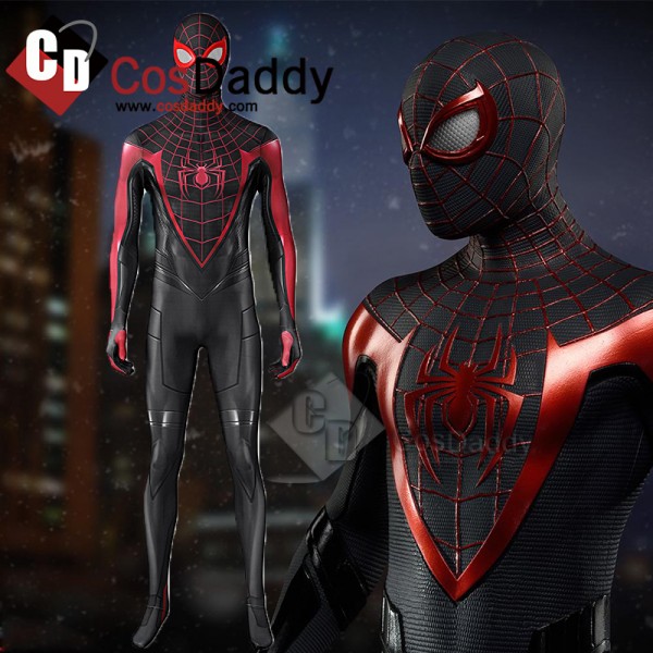 Spider Man PS5 2 Miles Morales Cosplay Costume Spi...