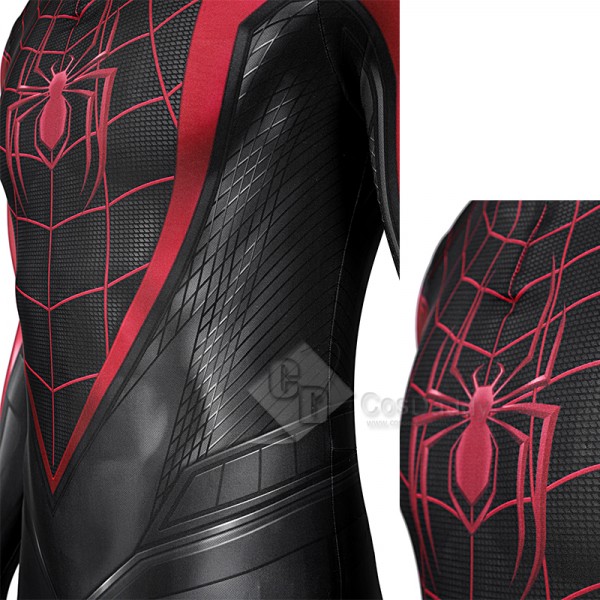 Spider Man PS5 2 Miles Morales Cosplay Costume Spiderman Jumpsuit 3D Printed Bodysuit