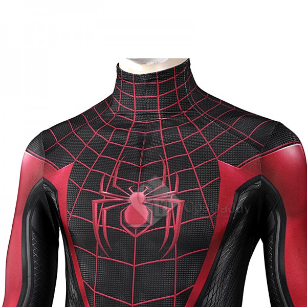 Spider Man PS5 2 Miles Morales Cosplay Costume Spiderman Jumpsuit 3D Printed Bodysuit