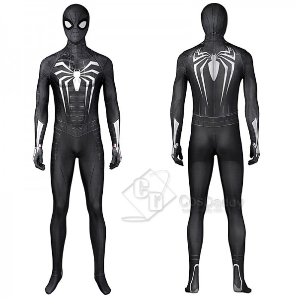 Spider-Man 3 Venom Miles Morales Cosplay Costume Black Jumpsuit Halloween Carnival Suit