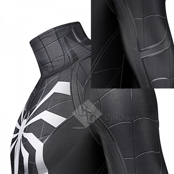 Spider-Man 3 Venom Miles Morales Cosplay Costume Black Jumpsuit Halloween Carnival Suit