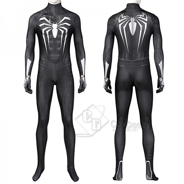 Spider-Man 3 Venom Miles Morales Cosplay Costume Black Jumpsuit Halloween Carnival Suit