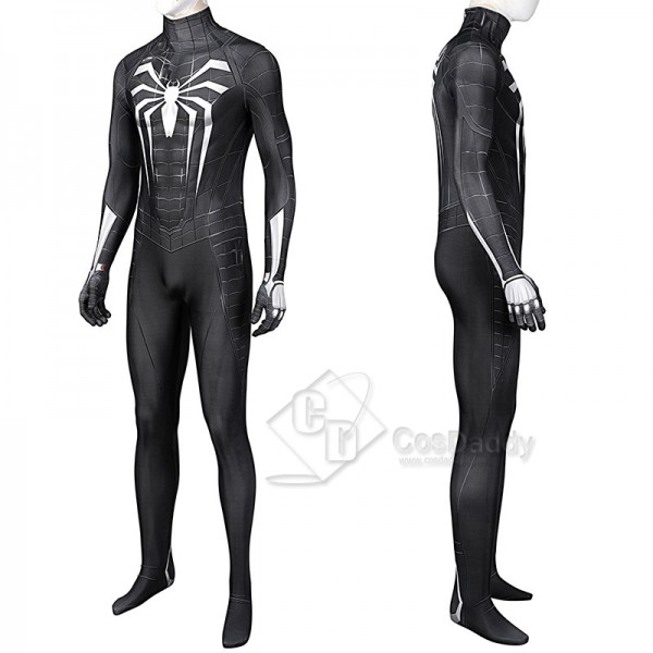 Spider-Man 3 Venom Miles Morales Cosplay Costume Black Jumpsuit Halloween Carnival Suit