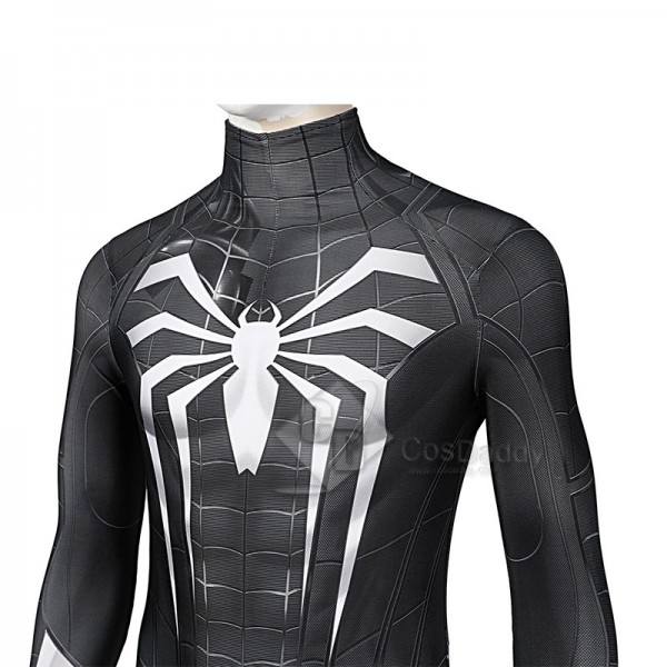 Spider-Man 3 Venom Miles Morales Cosplay Costume Black Jumpsuit Halloween Carnival Suit