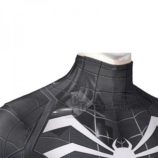 Spider-Man 3 Venom Miles Morales Cosplay Costume Black Jumpsuit Halloween Carnival Suit