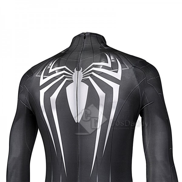 Spider-Man 3 Venom Miles Morales Cosplay Costume Black Jumpsuit Halloween Carnival Suit