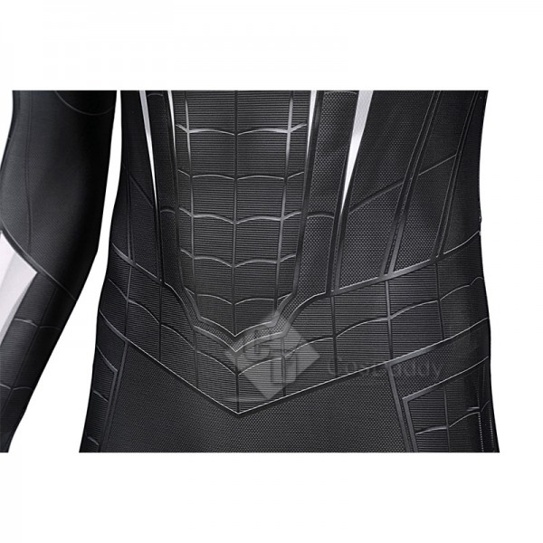 Spider-Man 3 Venom Miles Morales Cosplay Costume Black Jumpsuit Halloween Carnival Suit