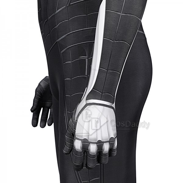 Spider-Man 3 Venom Miles Morales Cosplay Costume Black Jumpsuit Halloween Carnival Suit