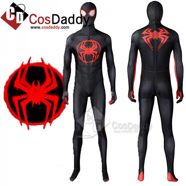 Spider-Man: Across the Spider-Verse(Part One) Miles Morales Cosplay Costume Spiderman Jumpsuit