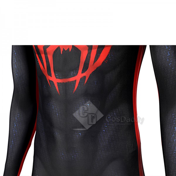 Spider-Man: Across the Spider-Verse(Part One) Miles Morales Cosplay Costume Spiderman Jumpsuit