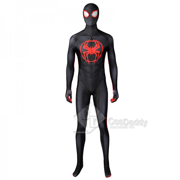 Spider-Man: Across the Spider-Verse(Part One) Miles Morales Cosplay Costume Spiderman Jumpsuit