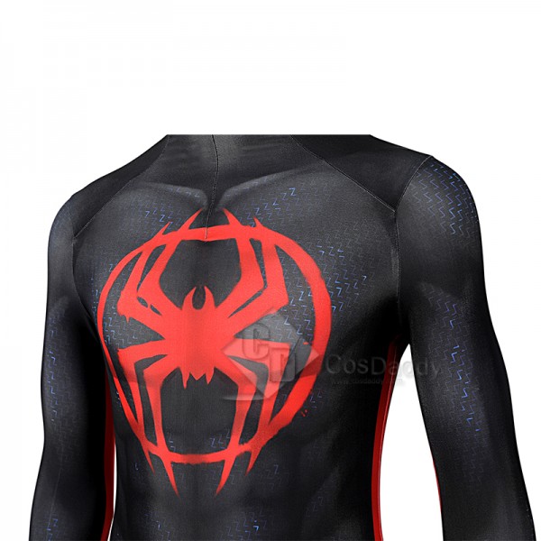 Spider-Man: Across the Spider-Verse(Part One) Miles Morales Cosplay Costume Spiderman Jumpsuit