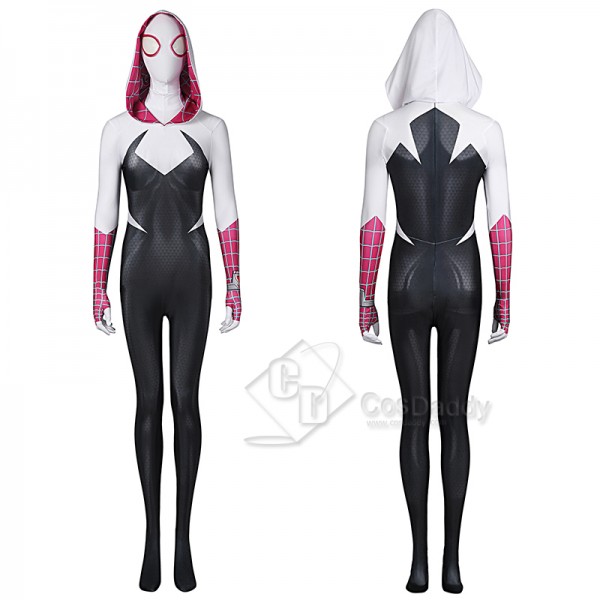 Spider-Man: Across The Spider-Verse Gwen Stacy Cosplay Costume Gwen Jumpsuit With Shoes