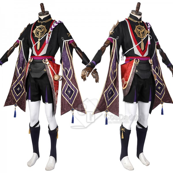 Genshin Impact Scaramouche Cosplay Costume The Sixth of The Eleven Fatui Harbingers Suit