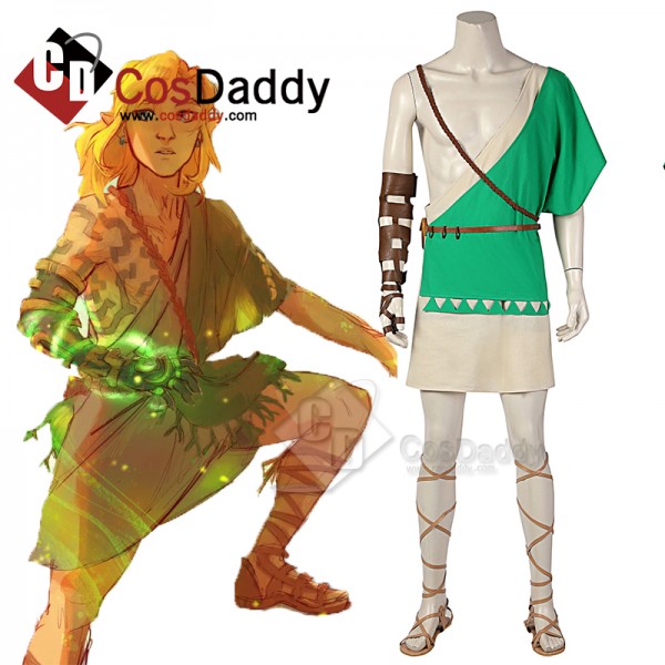 The Legend Of Zelda Breath Of The Wild 2  Link Cosplay Costume Fighting Uniform