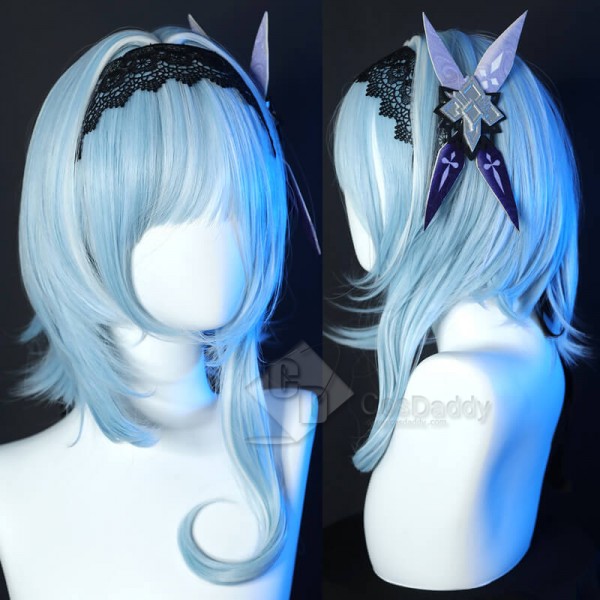 Genshin Impact Eula Cosplay Costume Game Halloween Cosplay Wig Women Outfit