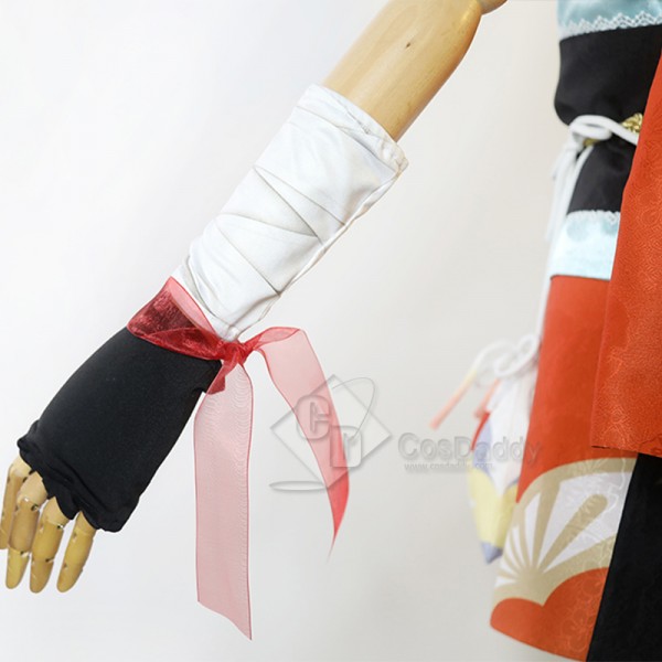 Genshin Impact Yoimiya Cosplay Costume Xiaogong Suit Yellow Red Kimono Game Combat Uniform