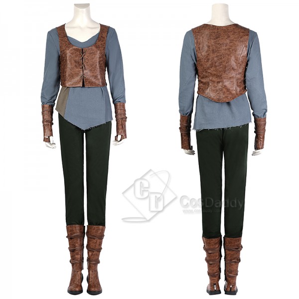 The Witcher Season 2 Hunt Ciri Cosplay Costume Lady Of Space And Time Battle Suit With Shoes