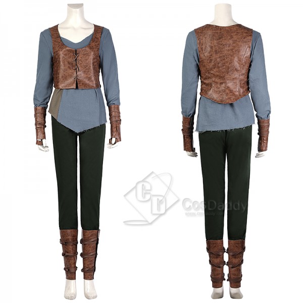 The Witcher Season 2 Hunt Ciri Cosplay Costume Lady Of Space And Time Battle Suit With Shoes