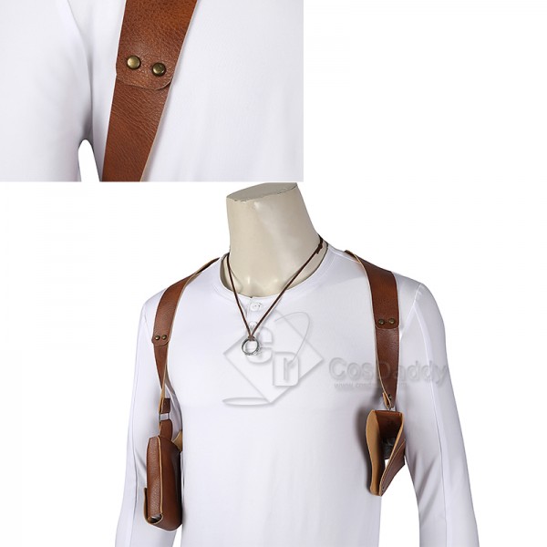 Uncharted Nathan Drake Cosplay Costume Shoulder Holster Suit Halloween Outfit