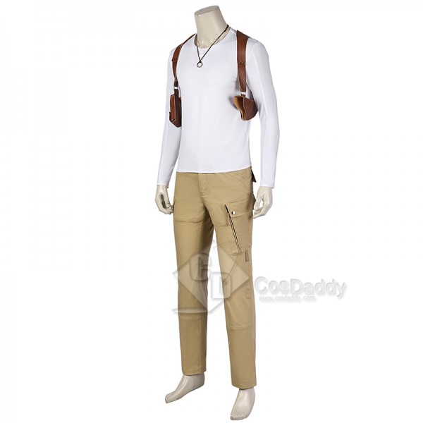 Uncharted Nathan Drake Cosplay Costume Shoulder Holster Suit Halloween Outfit