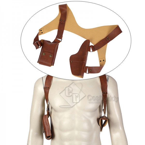 Uncharted Nathan Drake Cosplay Costume Shoulder Holster Suit Halloween Outfit