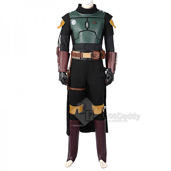 The Mandalorian The Book of Boba Fett Cosplay Costume Green Amor Suit