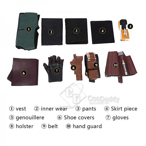 The Mandalorian The Book of Boba Fett Cosplay Costume Green Amor Suit