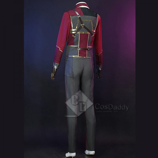 Game League of Legends Arcane Silco Cosplay Costumes LOL Halloween Outfit for Men