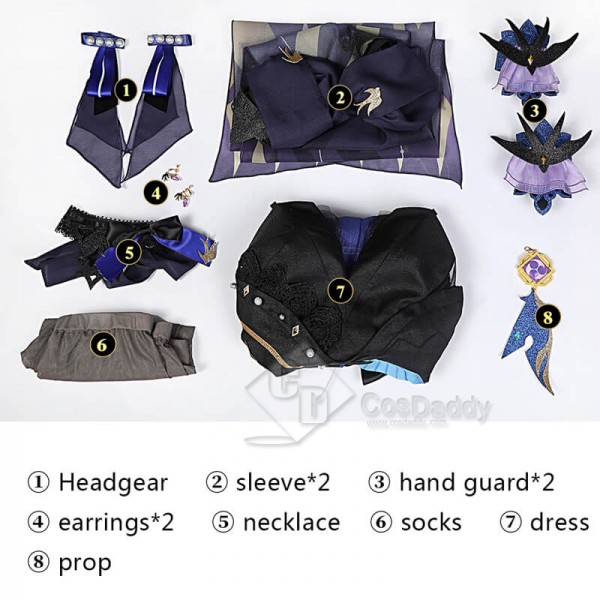 Genshin Impact New Keqing Outfit Cosplay Costumes Anime Keqing Halloween Costumes