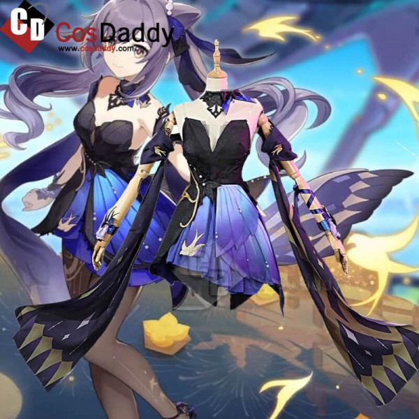 Genshin Impact New Keqing Outfit Cosplay Costumes ...