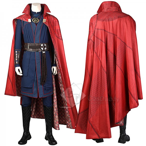 2022 Doctor Strange in the Multiverse of Madness Dr Strange Stephen Cosplay Costume Full Set Cloak Necklace