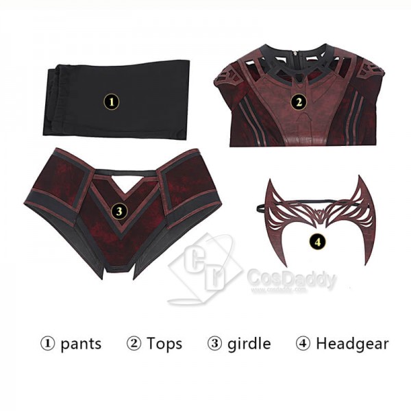 Doctor Strange 2 Scarlet Witch New Outfits Cosplay Costumes 2022 CosDaddy