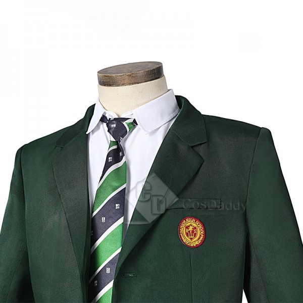 All Of Us Are Dead Character Lee Su-Hyeok Actor Park Solomon Cosplay Costume School Uniform