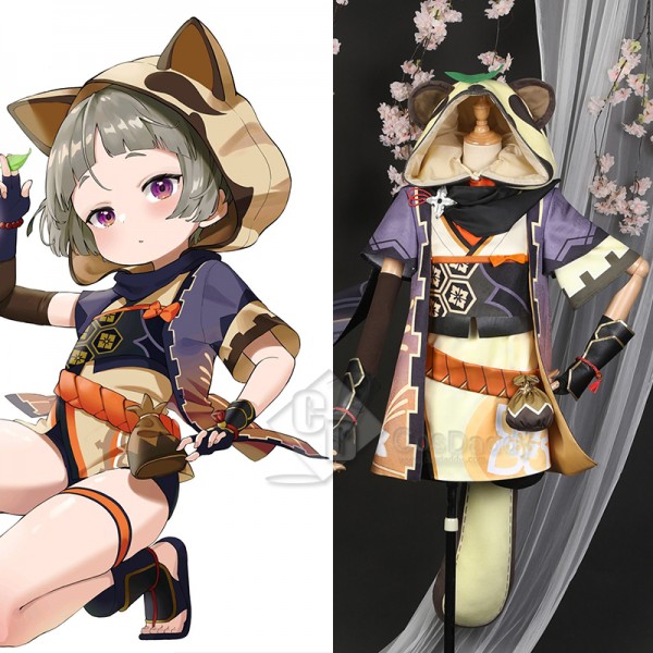 Genshin Impact Sayu Cosplay Costume Game Adorable Uniform Lolita Kimono Dress