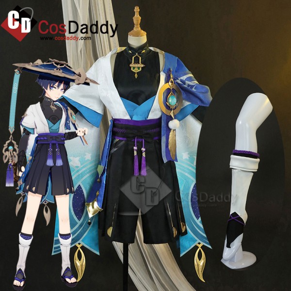 Game Genshin Impact Scaramouche The Wanderer Cosplay Costume Uniform Halloween Party Suit