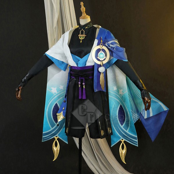 Game Genshin Impact Scaramouche The Wanderer Cosplay Costume Uniform Halloween Party Suit